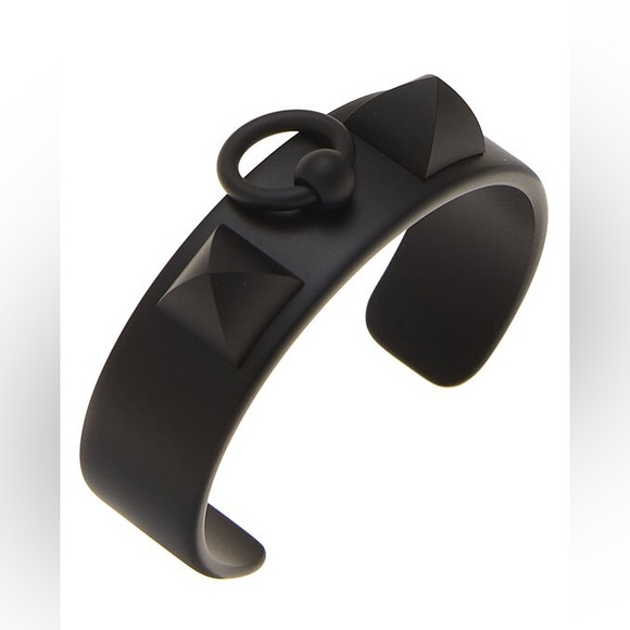 Hermes Accessories - Hermes Black Aluminium Medor Sunset Bracelet NWT